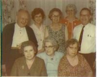 Walt, Helen, Hazel, friend Clara Wills, Arthur
Evelyn, Felicia, Leona
about 1960